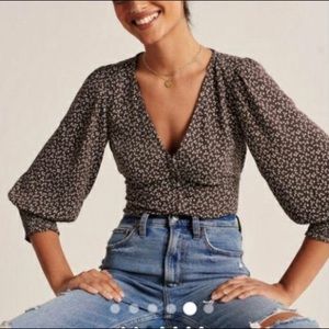 Abercrombie & Fitch button top